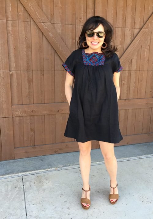madewell embroidered dress