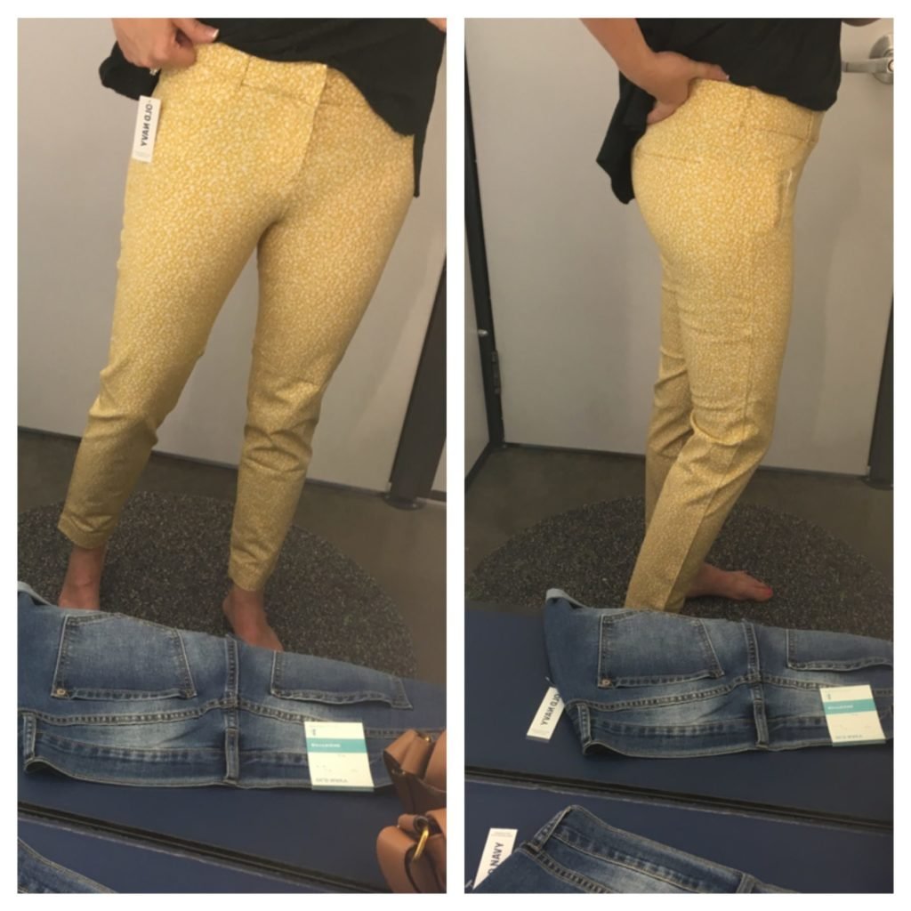 mustard ankle pants