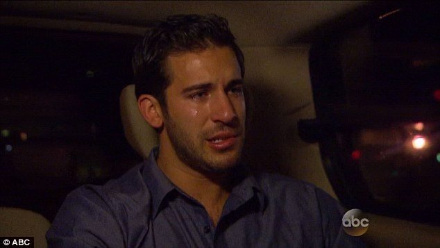 derek crying in rejection suv