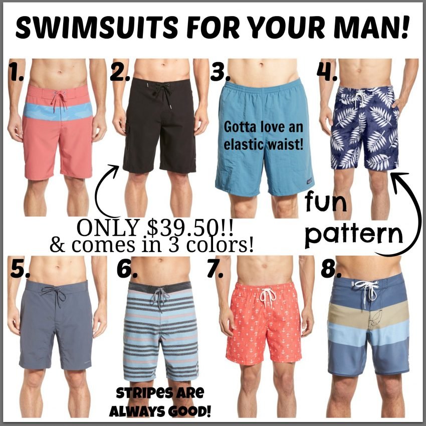 men's swimsuit options