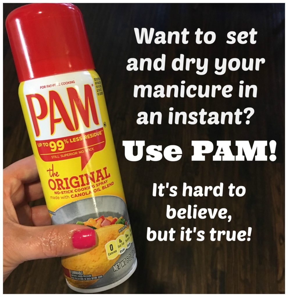 pam can dry nail polish