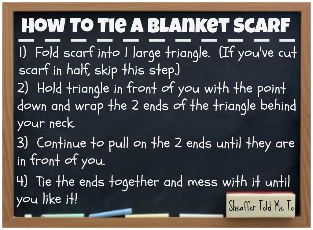 How To Tie a Blanket Scarf