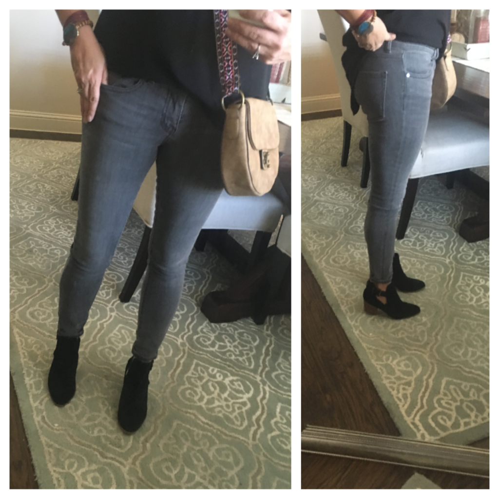 grey skinny ankle jeans