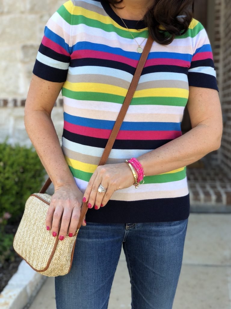 Nordstrom gift ideas striped sweater and accessories