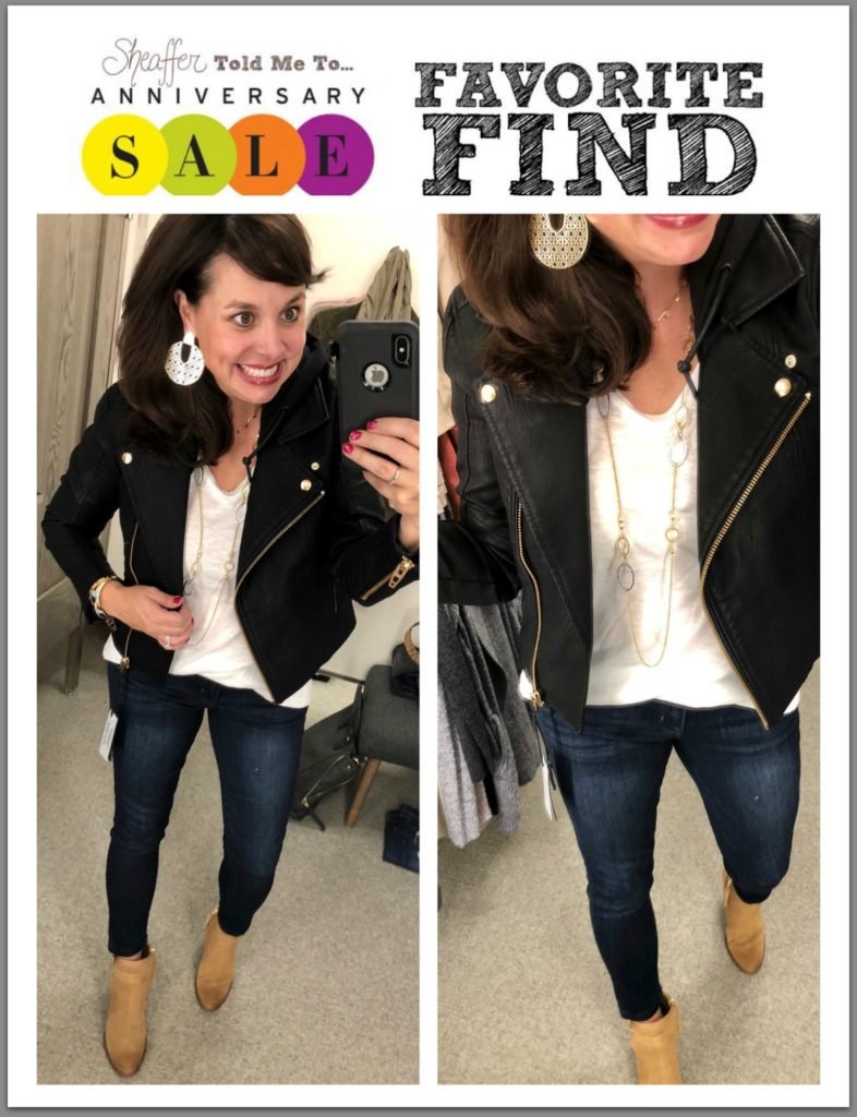 Nordstrom Anniversary Sale Early Access faux leather moto jacket